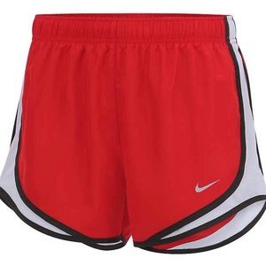 Red and Black Nike Dri Fit Athletic Shorts
